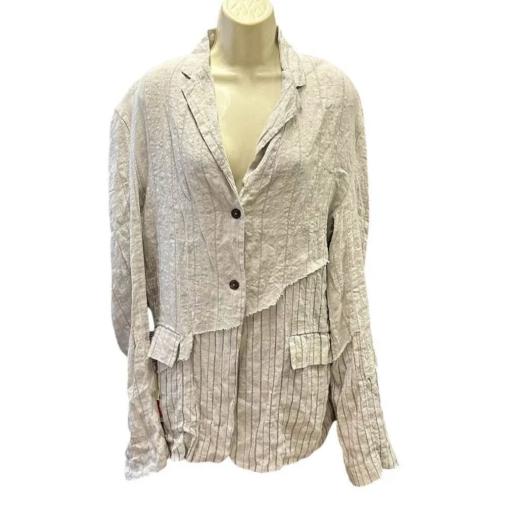 Un Namable Oversized Recycled Linen Blazer NWT Size 44/ US 8
